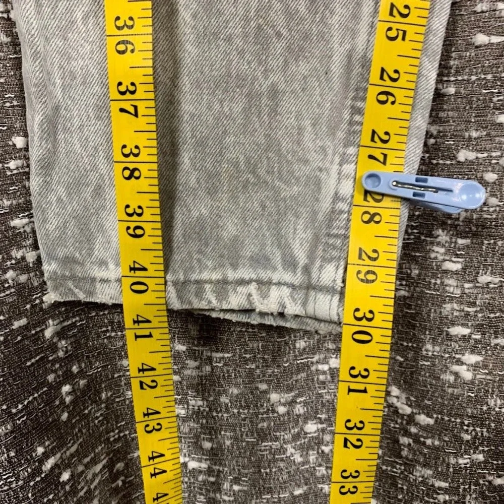 Vintage Levi's 550 Gray Acid Wash Jeans Made in USA W32 L32 Tapered Leg 80s 90s